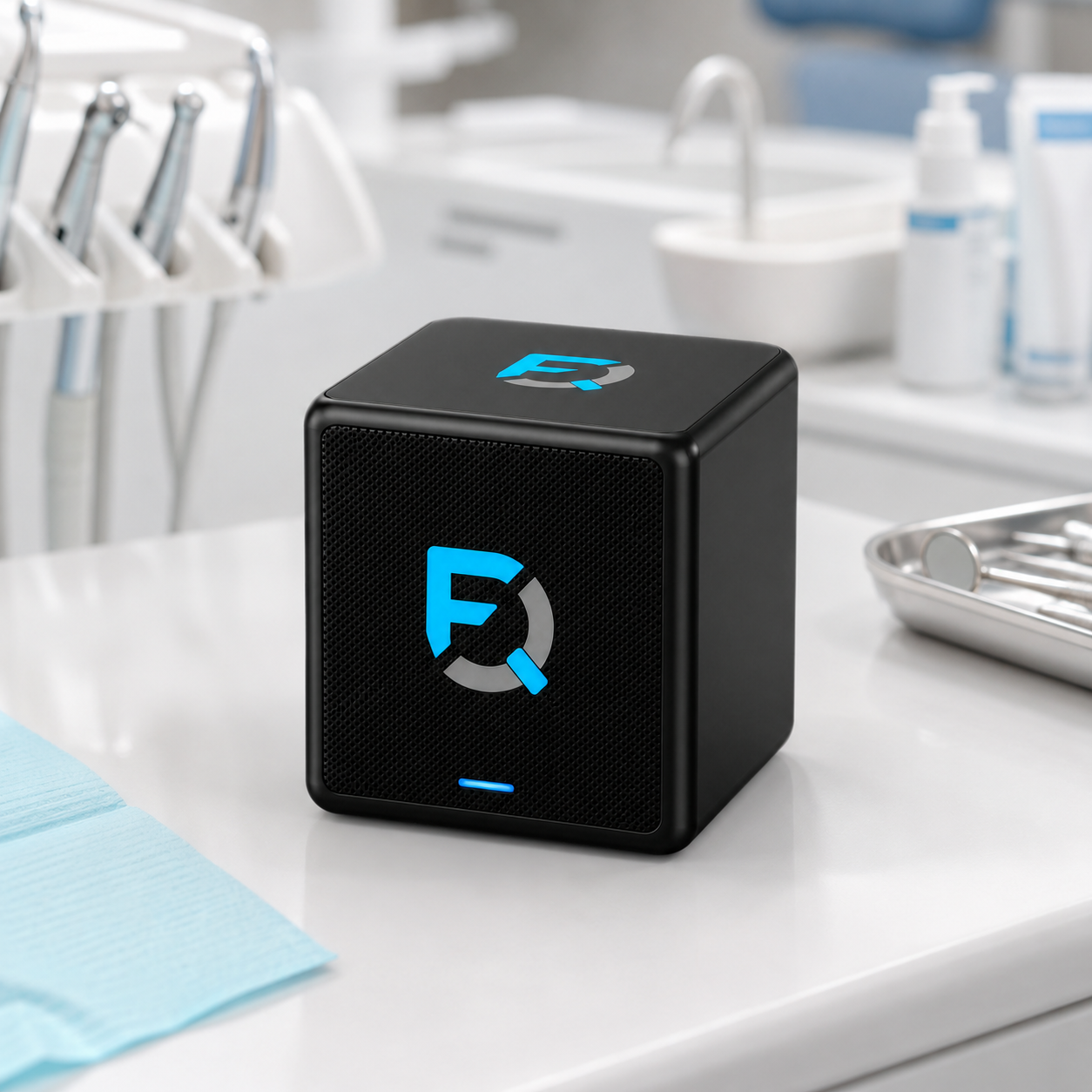 Finally Quiet! CUBE on a clinical operatory surface